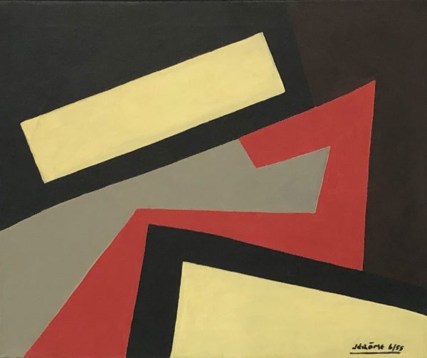 1955 : Abstraction (Huile sur toile) Collection Musée d'art de Joliette