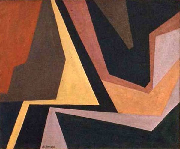 1955 : Songe (76,8 x 92,3 cm : Huile sur toile) (Collection Musée national des beaux-arts du Québec, No d'accession 1992.290, © Succession Jean-Paul Jérôme, Photographe: MNBAQ, Idra Labrie)