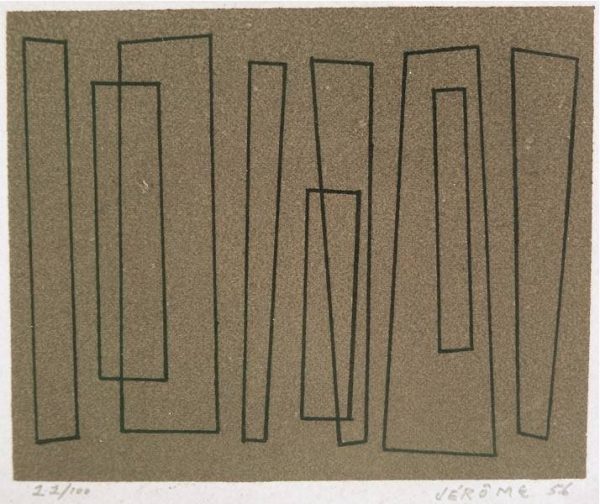 1956 : Sans titre   (11,3 x 28 cm : Lithographie , détail)
