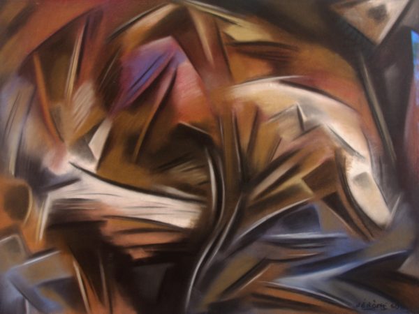 1960 : Fauve   (64,7 x77,4 cm : Pastel)
