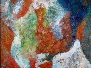 1966 : Le tumulte aigu (162 x 130 cm : Mixte sur toile)