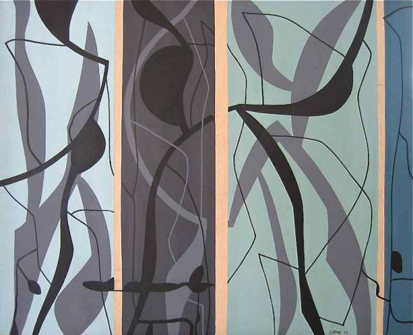 1972 : Calanque   (81,9 x 101,6 cm / 40 figure : Acrylique sur toile de lin)