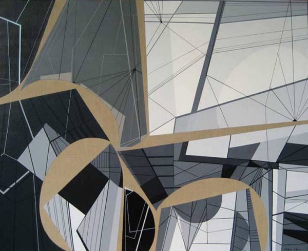 1981 : Titre inconnu   (81,3 x 100,4 cm : Acrylique sur toile de lin)