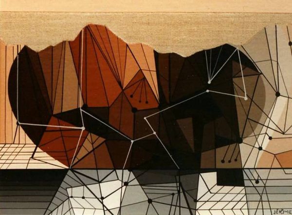 1982 : Titre inconnu, Série Miniatures (Acrylique sur toile de lin collées sur masonite)