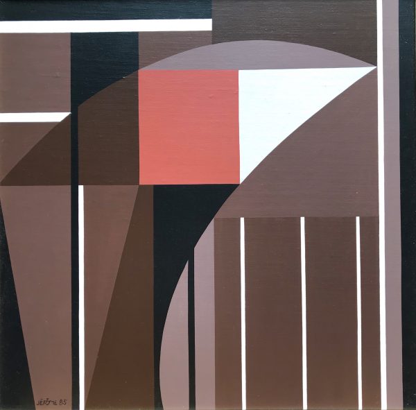 1985 : Sanctuaire (38,1 x 38,1 cm : Acrylique sur toile de lin collée sur masonite)