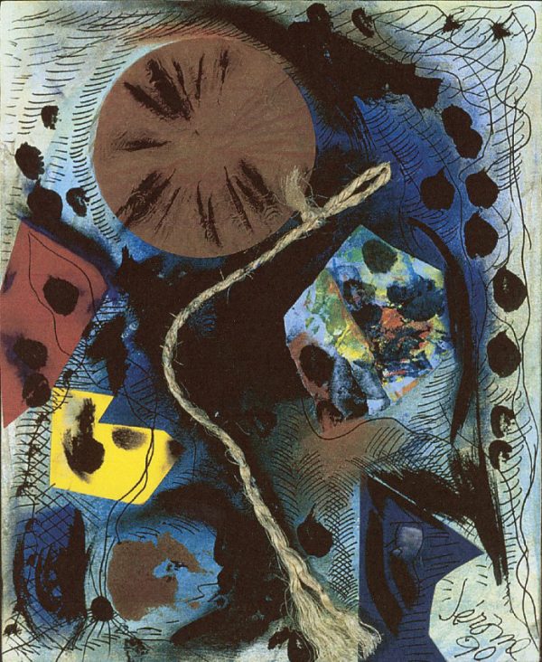 1990 : Objets et ombre de magie 4 (40,6 x 33,6 cm : Collage mixte)
