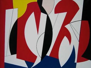 1995 : La vie des rouges (61 x 76,2 cm : Acrylique sur toile de coton) 1995 : La vie des rouges (61 x 76,2 cm : Acrylique sur toile de coton)