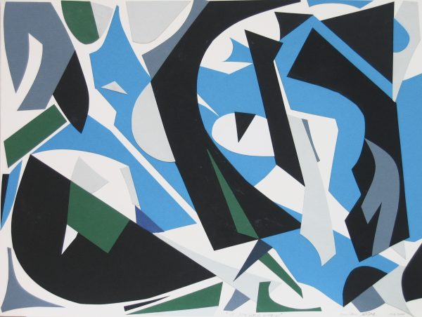 2001: Le jongleur hindou (37,2 x 49,5 cm : Découpage collage sur carton)