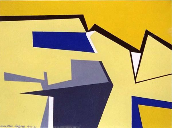 2001 : Invention spatiale   (30,5 x 40,6 cm : Acrylique sur toile de coton)