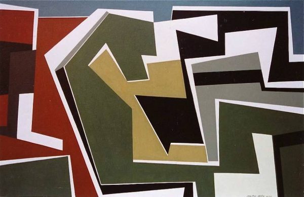 2001 : Sentinelle de jour   (61 x 91,4 cm : Acrylique sur toile de coton)