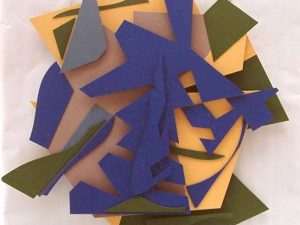 2002 : Le bleu de l'été (147,3 x 152,4 cm : Grand relief en bois peint) 2002 : Le bleu de l'été (147,3 x 152,4 cm : Grand relief en bois peint)