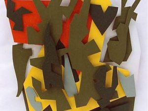 2002 : Le vert des bois (142,2 x 152,4 cm : Grand relief en bois peint) 2002 : Le vert des bois (142,2 x 152,4 cm : Grand relief en bois peint)