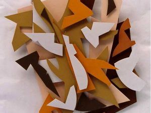 2002 : Les blés du soleil (152,4 x 127 cm : Grand relief en bois peint) 2002 : Les blés du soleil (152,4 x 127 cm : Grand relief en bois peint)