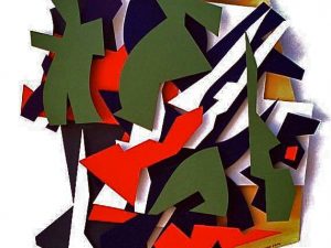 2002 : Au dehors des sons (137,2 x 142,2 cm : Grand relief en bois peint) 2002 : Au dehors des sons (137,2 x 142,2 cm : Grand relief en bois peint)