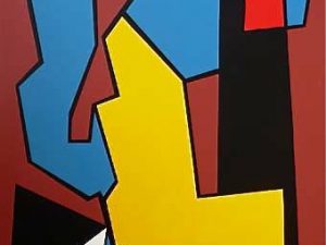 2004 : Célébration 3   (213,4 cm x 121,9cm : Acrylique sur toile de coton)
