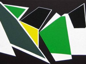 2004 : Vert monde   (25,4 x 76,2 cm : Acrylique sur toile de coton)