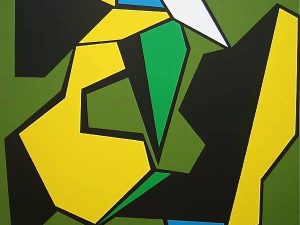 2004 : Ample arpent (121,9 x 121,9 cm : Acrylique sur toile de coton) 2004 : Ample arpent (121,9 x 121,9 cm : Acrylique sur toile de coton)