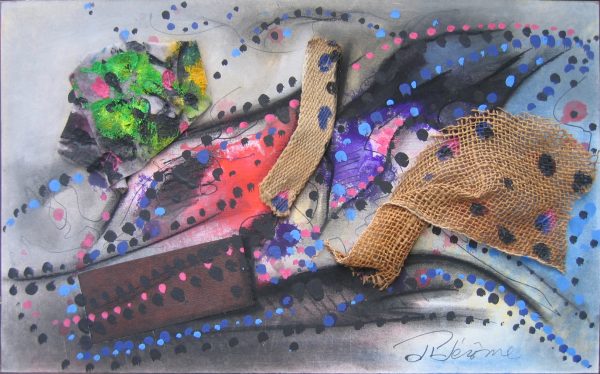 1990 : Rubicon 1   (26,3 x 43,8 cm : Collage mixte)