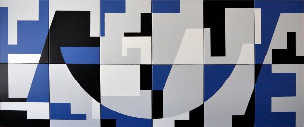1996 : Ambiance  (12 toiles 45,7 x 50,8 cm / Total 101,6 x 243,8 cm : Acrylique sur toile de coton)