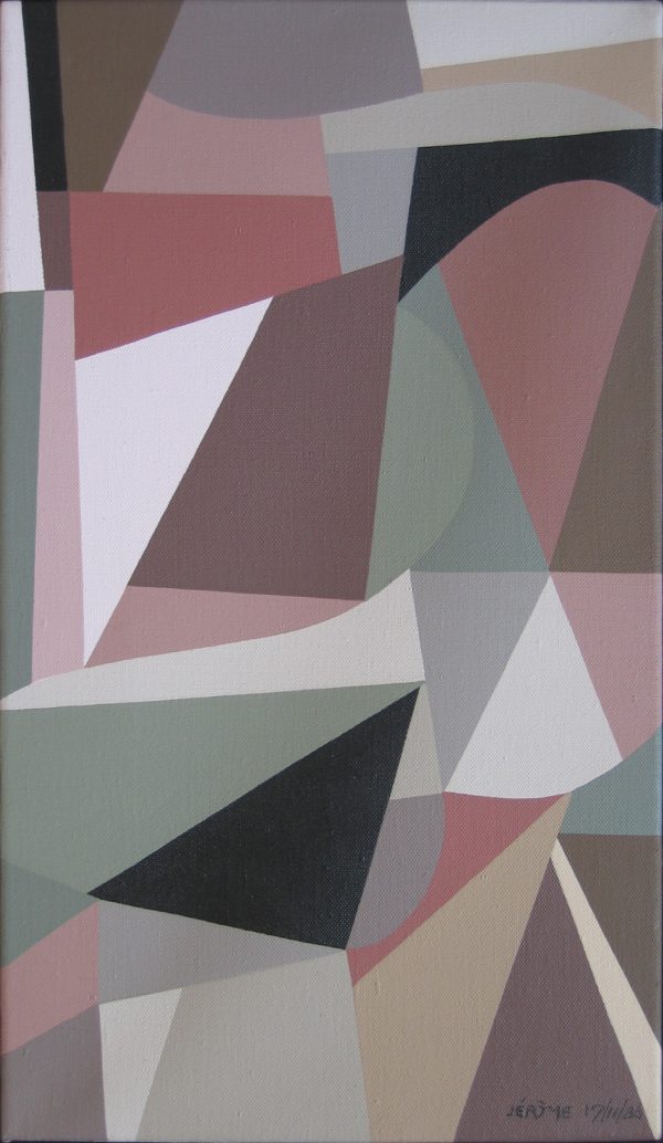 1986 : Ménestrel premier  (33 cm x 19 cm / 4 marine : Acrylique sur toile de lin)
