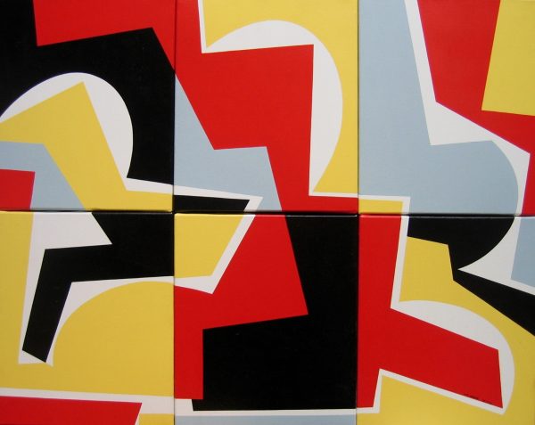 1996 : Ballades (6 toiles 30,5 x 25,4 cm / Total 61 x 76,2 cm : Acrylique sur toile de coton))