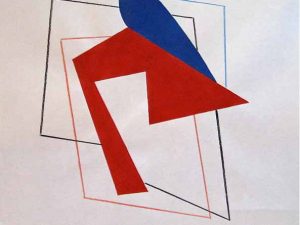 1996 : Couleurs et lignes   (24,1 x 24,1 cm : Acrylique sur papier)