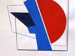 1996 : Couleurs et lignes   (24,1 x 24,1 cm : Acrylique sur papier)