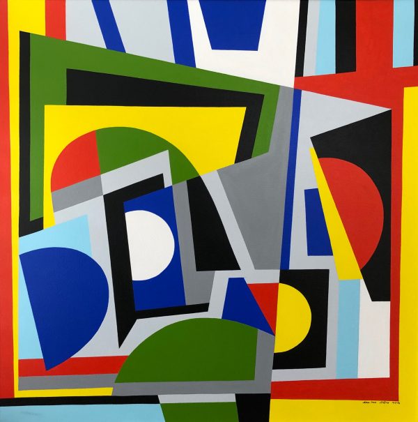 1998 : Langage  (16 x 40,6 cm : Acrylique sur toile de coton)