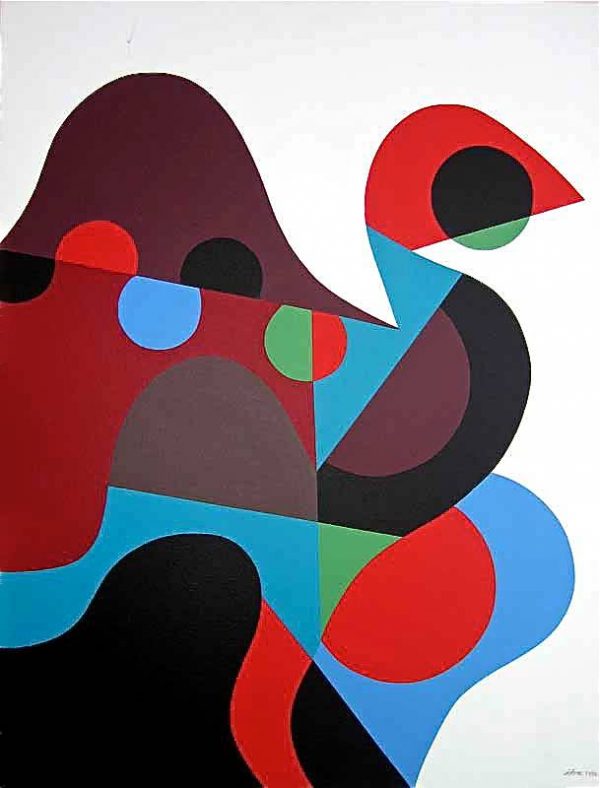 1987 : Le festival chimère   (73 x 60 cm / 20 figure : Acrylique sur toile de coton)
