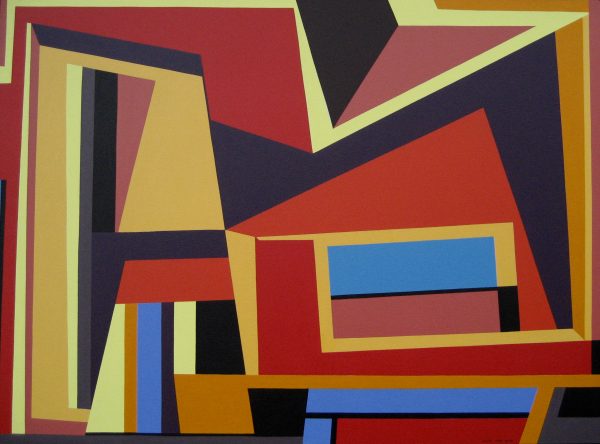 1998 : Langage (101,6 x 137,2 cm : Acrylique sur toile de coton)