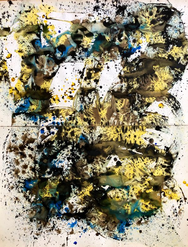 1970 : Sans titre, 11-8-70 (132 x 101,6 cm : Encre sur papier Japon)