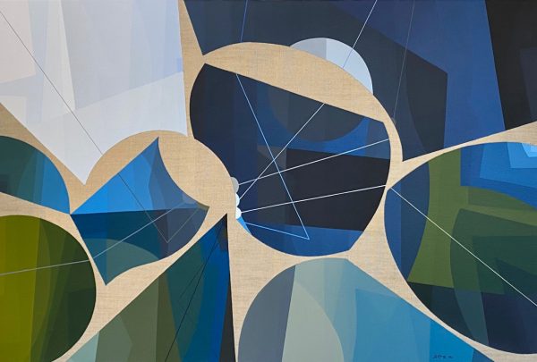 1980 : Titre inconnu ( 54 x 81 cm : acrylique sur toile de lin )