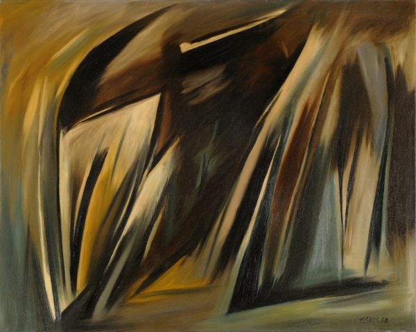 1958 : Sans titre (Huile sur toile)