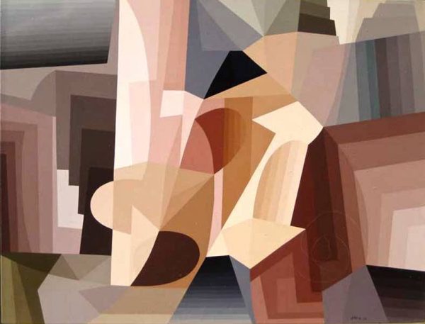 1982 : Phare du temps    (50,5 x 66 cm / 15 paysage : Acrylique sur toile de lin)
