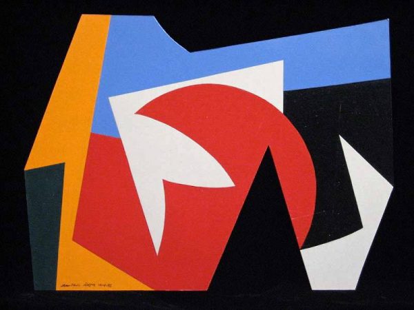 1995 : Acrylique sur carton découpé