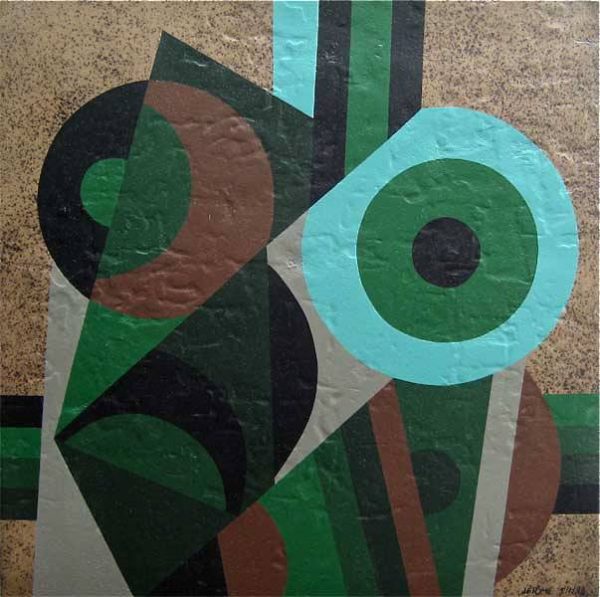 1988 : Les verdures du nord   (59 x59 cm : Acrylique sur tuile céramique)