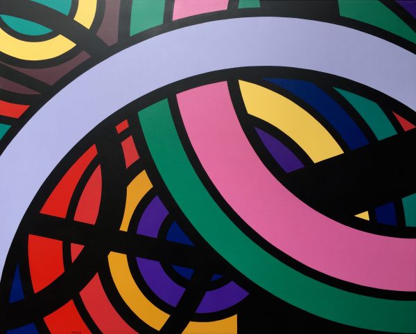 1991 : Un treillis des cœurs (121,9 x 152,4 cm : Acrylique sur toile de coton)