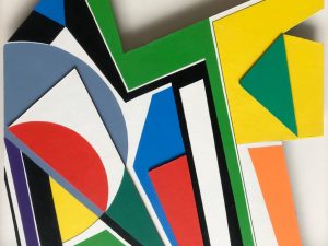 1993 : La joie (23,4 x 23,4 cm irrégulier : Acrylique sur carton découpé) 1993 : La joie (23,4 x 23,4 cm irrégulier : Acrylique sur carton découpé)