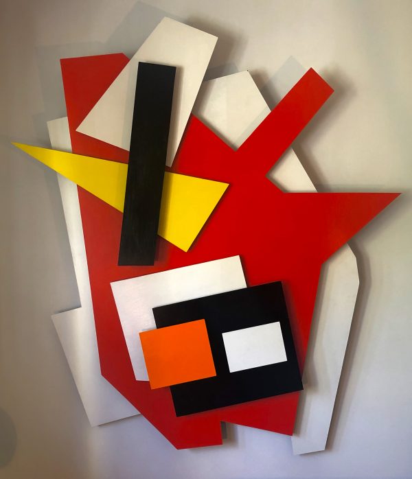 2001: Millénaire-Un (172,7 x 142,2 cm : Grand relief en bois)
