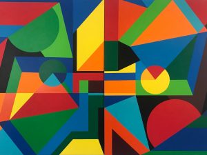 1993 : Diptyque Dieu planète A & Dieu planète B (2 toiles de 152,4 x 121,9 cm / total 152,9 x 243,8 cm : Acrylique sur toile de coton) 1993 : Diptyque Dieu planète A & Dieu planète B (2 toiles de 152,4 x 121,9 cm / total 152,9 x 243,8 cm : Acrylique sur toile de coton)