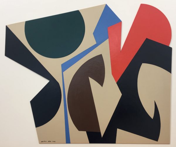 1995 : Le jeu du fleuve (43,1 x 53,3cm : Acrylique sur carton découpé)