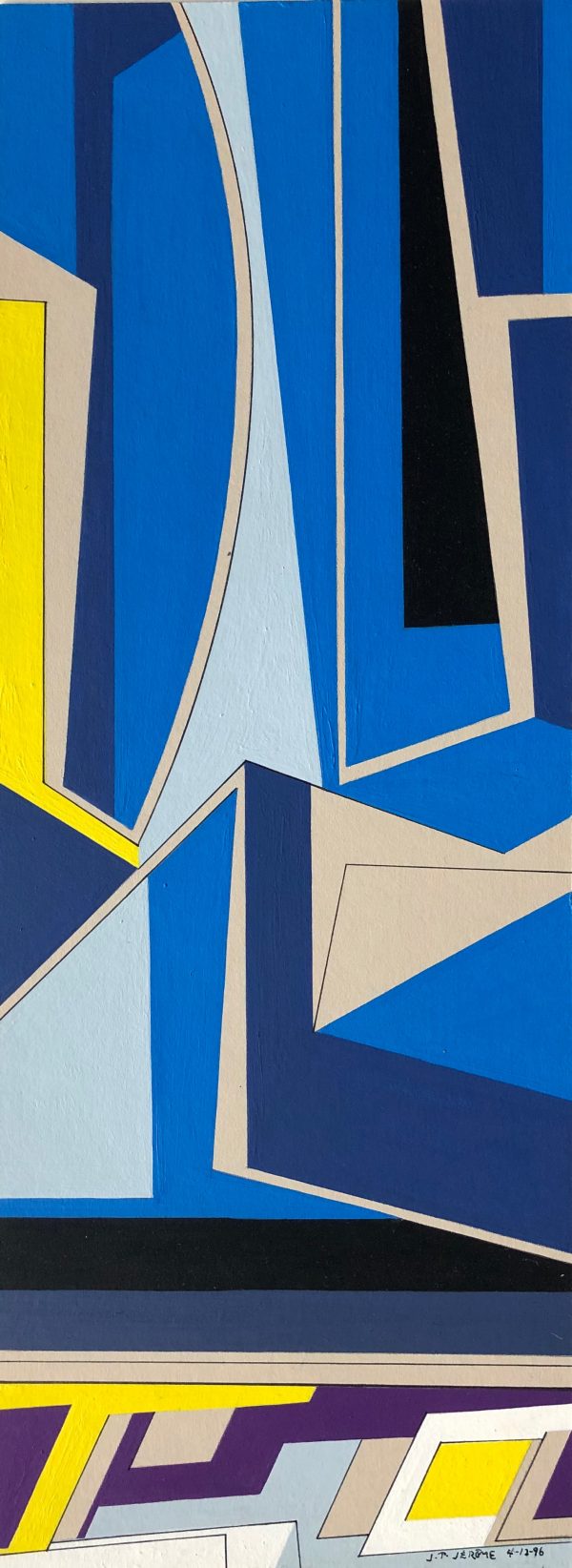 1997 : Les branches astrales (42,5 x 15,9 cm : Acrylique sur carton)
