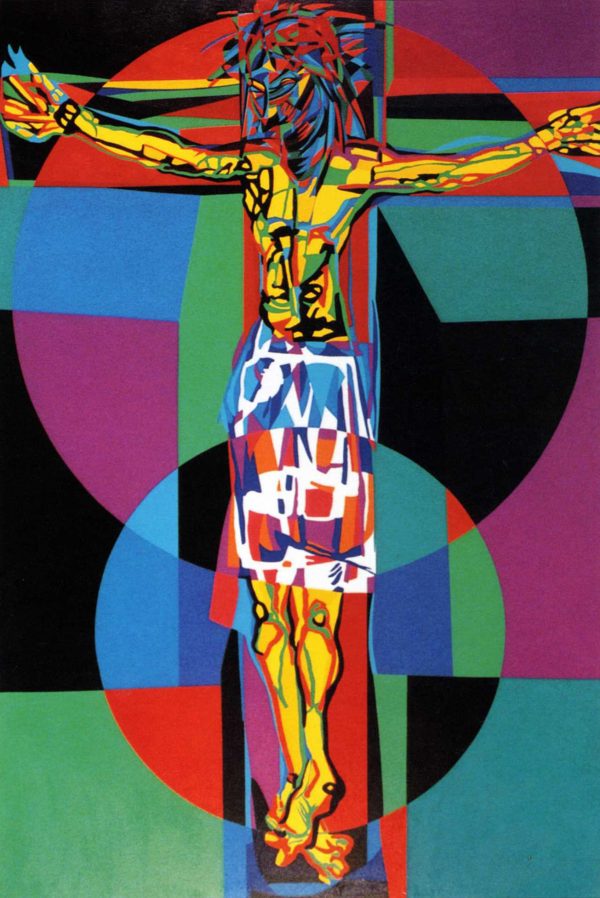 1994 : La crucifiction (229 x 152,5 cm : Acrylique sur toile de coton)