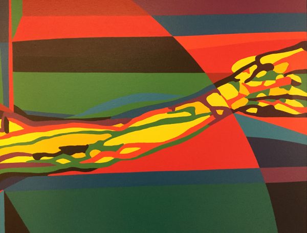1994 : La crucifiction, détail (Acrylique sur toile de coton)