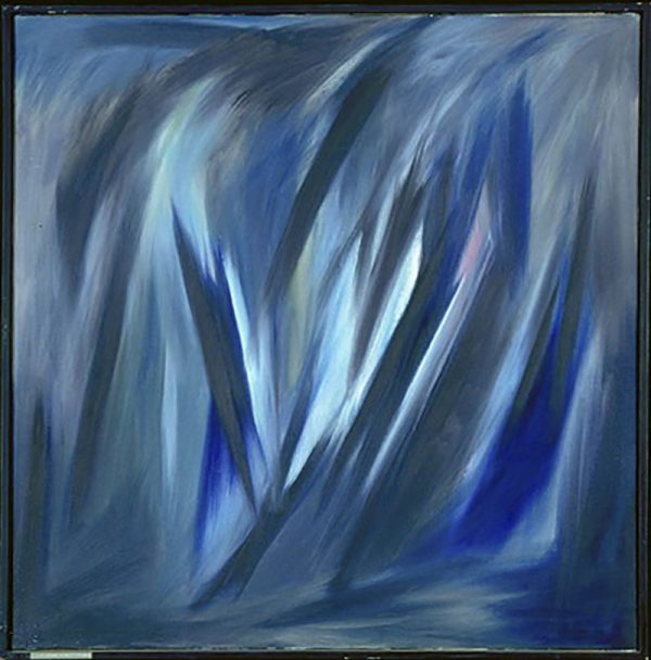 1959 : Envol baptisé à minuit le premier octobre, (Collection Musée national des beaux-arts du Québec, No d'accession 1961.124,  © Succession Jean-Paul Jérôme, Photographe: MNBAQ) (Huile sur toile )