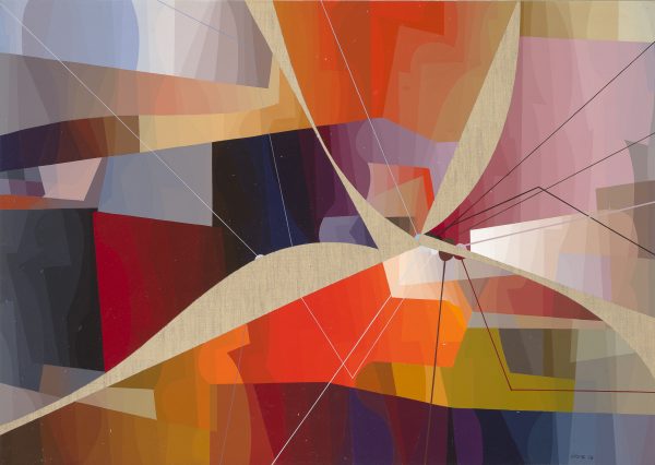 1979 : Palais de ténèbres, (Collection Musée national des beaux-arts du Québec, No d'accession 2014.143,  © Succession Jean-Paul Jérôme, Photographe: MNBAQ) (65,3 x 92 cm : Acrylique sur toile de lin )
