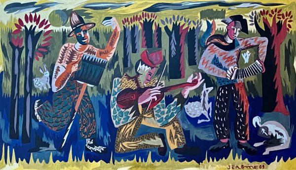 1949 : Sans titre ( circa 15 x 30 cm ; huile sur masonite )